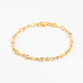 PULSEIRA COM ZIRCONIAS COLORIDAS