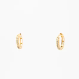 ARGOLA CLICK METADE CRAVEJADO 1,3 CM 3MM