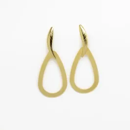 BRINCO PENDURADO EFEITO LAMINADO OVAL