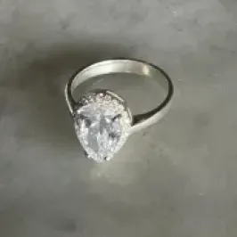 ANEL SOLITARIO GOTA GRANDE 