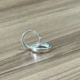 ARGOLA CLICK LISA FIO QUADRADO 1,2cm 3mm