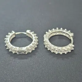 ARGOLA CLICK TODA EM PEDRA 1,7CM 4MM