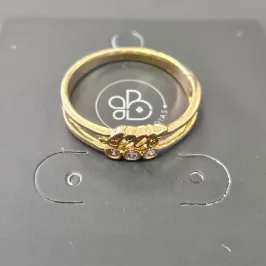 ANEL DUAS LINHAS LOVE E 3 PONTO DE LUZ