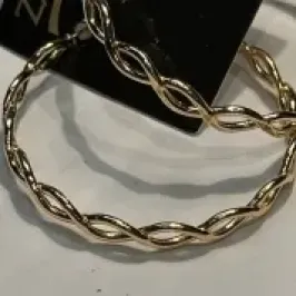 ARGOLA 2 FIO ENTRELAÇADOS 4CM