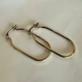 ARGOLA 3CM OVAL FINA