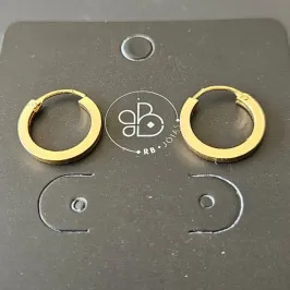 ARGOLA CLICK LISA FIO QUADRADO 1,3 CM 2MM