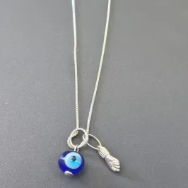 GARGANTILHA OLHO GREGO E FIGA 60 CM