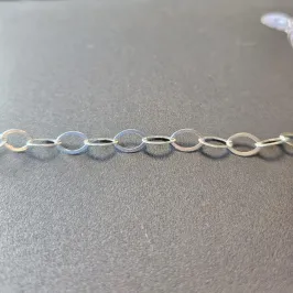 PULSEIRA OVAL ELO PORTUGUES ACHATADO
