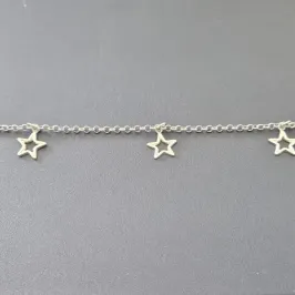 TORNOZELEIRA 3 ESTRELA VAZADO PENDURADA