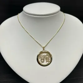 GARGANTILHA FILHOS MEDALHA GRANDE MENINA