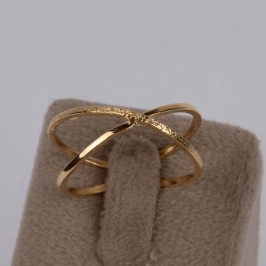 ANEL CRUZADO LISO E TRABALHADO