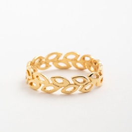 ANEL TRABALHADO FOLHAS