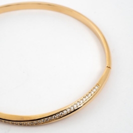 BRACELETE FIO ONDULADO E CRAVEJADO