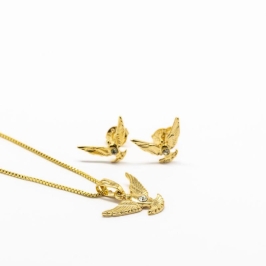 CONJUNTO ESPIRITO SANTO COM PEDRA CENTRAL