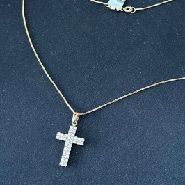 GARGANTILHA CRUZ CRAVEJADA