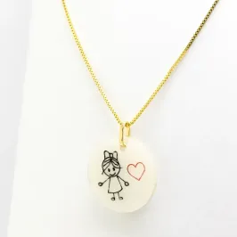 GARGANTILHA DESENHO MENINA