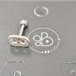 PIERCING ANEL DE LATA CRAVEJADO