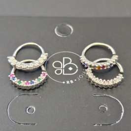 PIERCING HELIX CRAVEJADO CORES VARIADAS