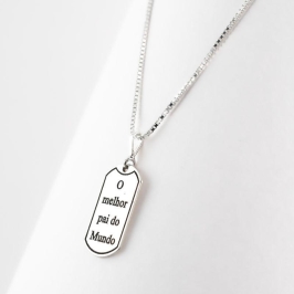 PINGENTE PERSONALIZADO O MELHOR PAI DO MUNDO