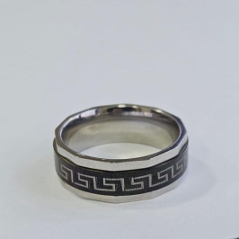 ANEL AÇO PRETO