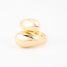 ANEL GOTA AJUSTÁVEL BANHO DE OURO