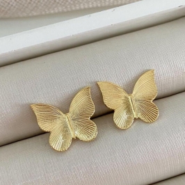 BRINCO BORBOLETA EFEITO LAMINADO G