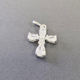 PINGENTE CRUZ COM PEDRAS