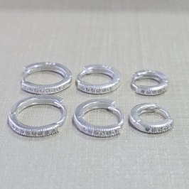 ARGOLA TRIO CRAVEJADO FIO QUADRADO