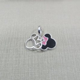 BERLOQUE  2 CABEÇAS DA MINNIE VAZADO E PRETO