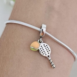 BERLOQUE BEACH TENNIS COM BOLINHA VERDE E LARANJA