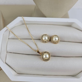 CONJUNTO PEROLA  SATURNO CRAVEJADO