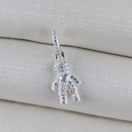 PINGENTE CRAVEJADO FILHOS MENINO PARA RIVIERA PEQUENO 2CM