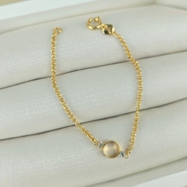 PULSEIRA INFANTIL CIRCULO VAZADO COM 2 PONTO DE LUZ