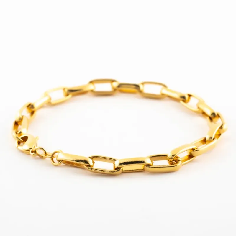 PULSEIRA ELO CARTIER OU CADEADO LONGO 18 CM
