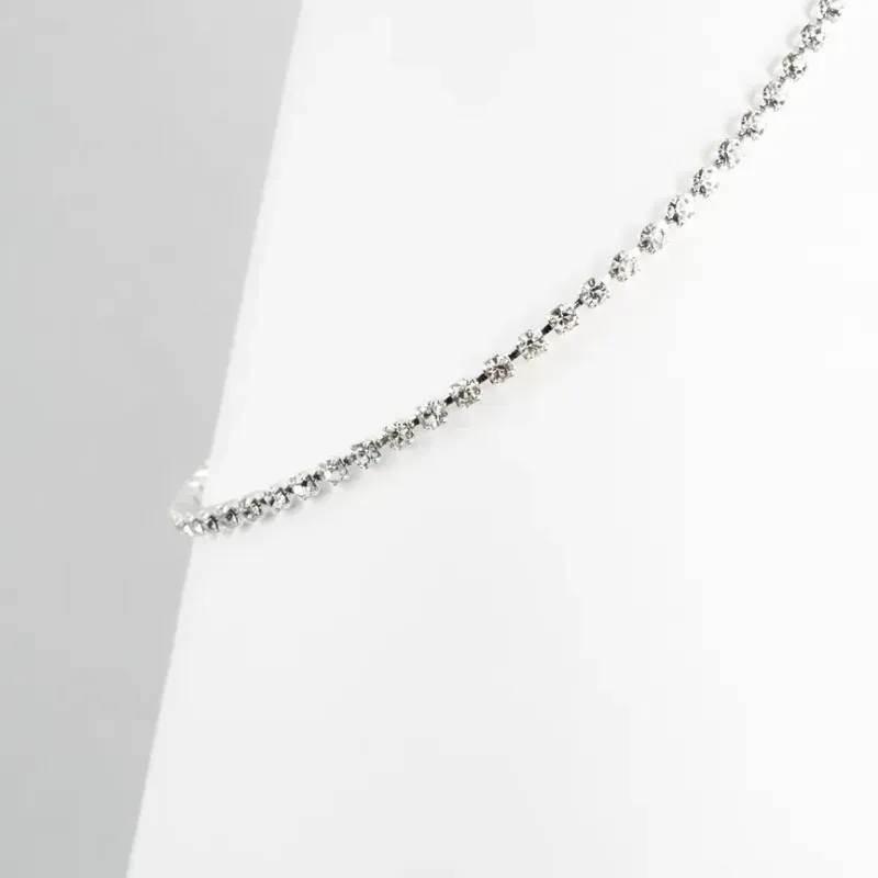 CHOCKER RIVIERA BANHO DE PRATA 32 + 5 CM