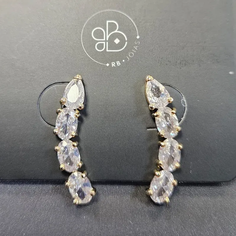 BRINCO EAR CUFF  5 PEDRAS