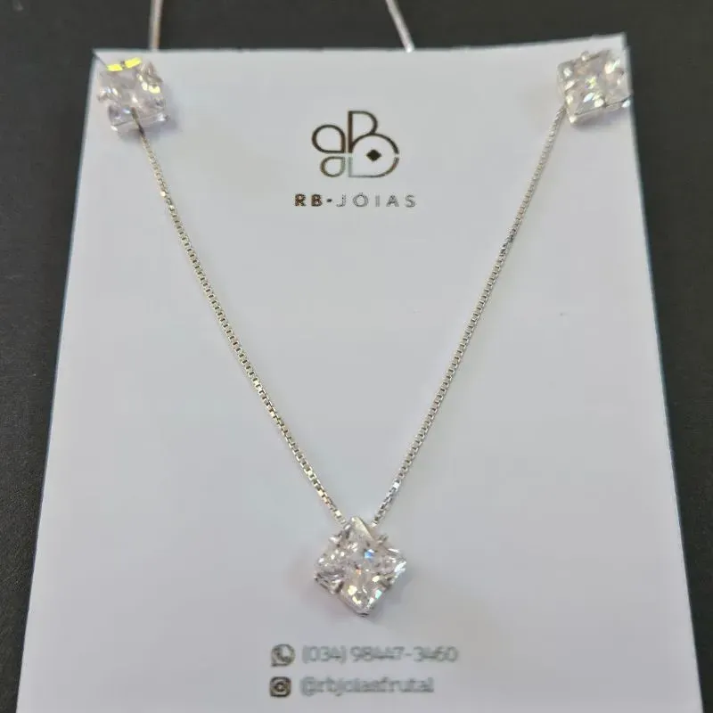 CONJUNTO QUADRADO PONTO DE LUZ CORES VARIADAS