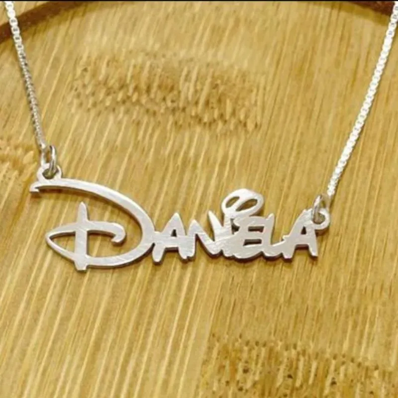 GARGANTILHA PERSONALIZADO FONTE DISNEY 40 CM + 5 CM