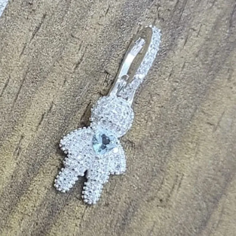 PINGENTE CRAVEJADO FILHOS MENINO PARA RIVIERA MÉDIO 2,5CM