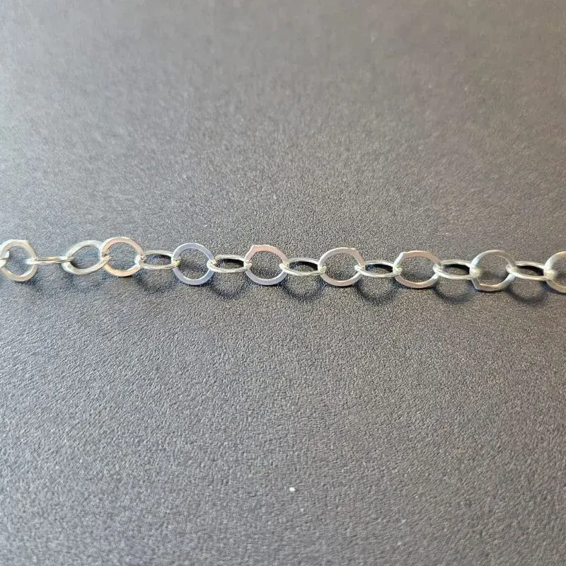PULSEIRA FIO ACHATADO ELO PORTUGUES