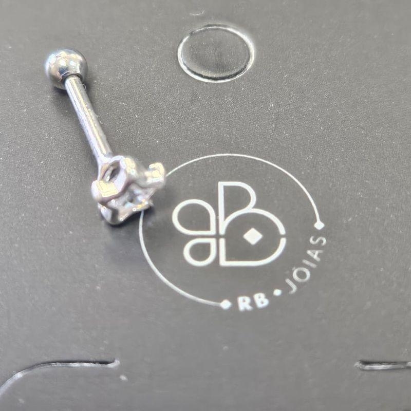 PIERCING TRAGUS PEDRA CRYSTAL