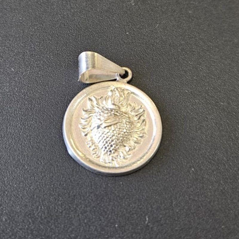 PINGENTE MEDALHA CORAÇÃO FOGO