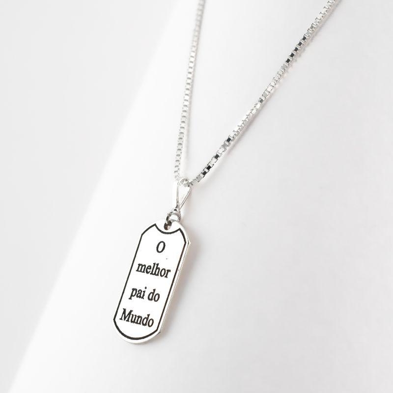 PINGENTE PERSONALIZADO O MELHOR PAI DO MUNDO