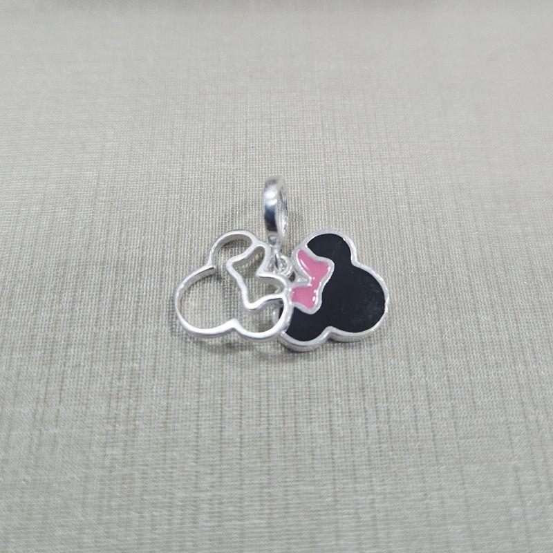 BERLOQUE  2 CABEÇAS DA MINNIE VAZADO E PRETO