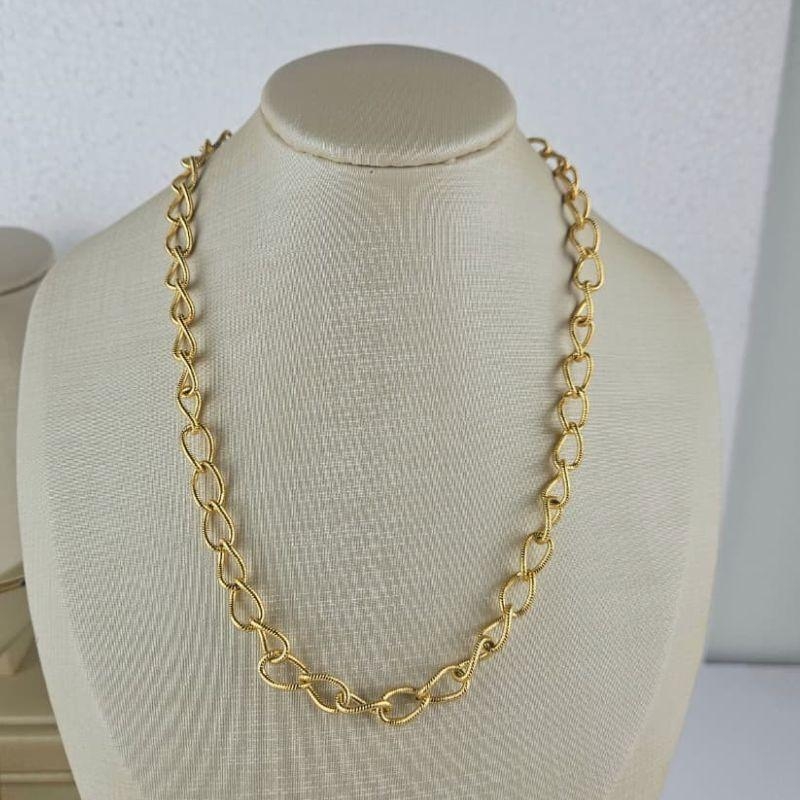 CORRENTE ELO CADEADO TRABALHADO 45CM