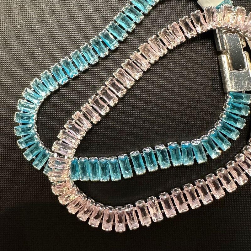 PULSEIRA RIVIERA CORES VARIADAS BANHO DE PRATA
