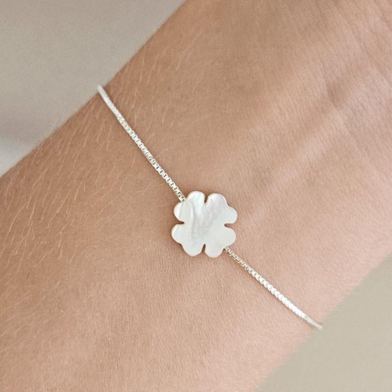 PULSEIRA TREVO NA MADREPEROLA