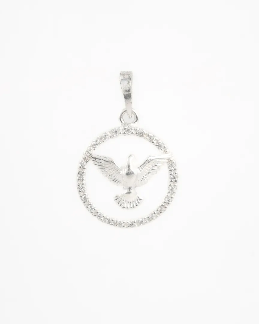 PINGENTE ESPIRÍTO SANTO MANDALA CRAVEJADO