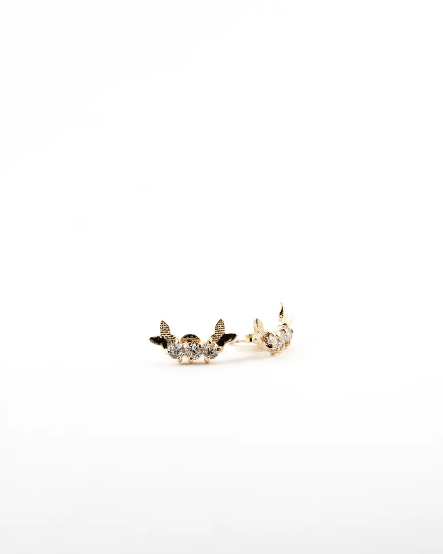 BRINCO EAR CUFF 3 PEDRAS