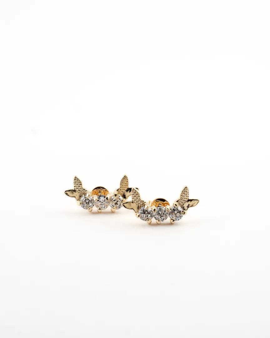 BRINCO EAR CUFF 3 PEDRAS
